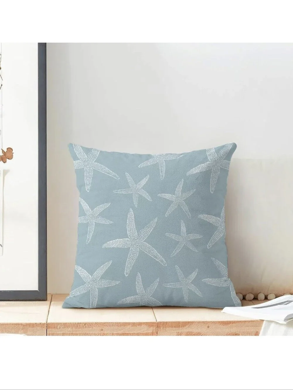 BETGINY Coastal Seafoam Blue Starfish Throw Pillow Cover 20 x 20 Inch Pack of 2